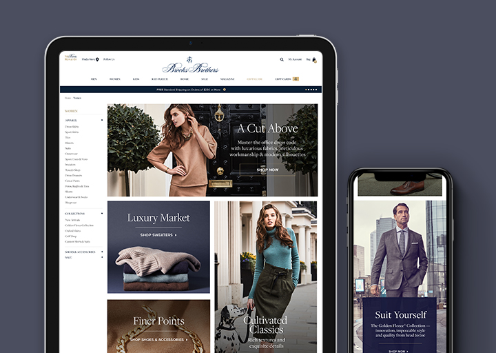 Brooks Brothers Site Redesign