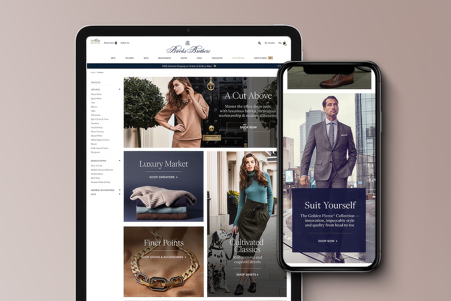 Brooks Brothers Site Redesign